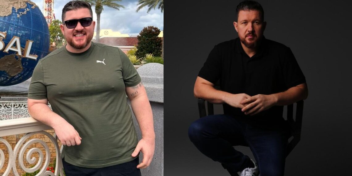 Apresentador do Cola Mais Podcast elimina 32kg e inspira seguidores com transformação radical