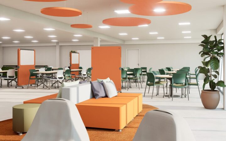 Como o mobiliário flexível transforma espaços de trabalho e educação