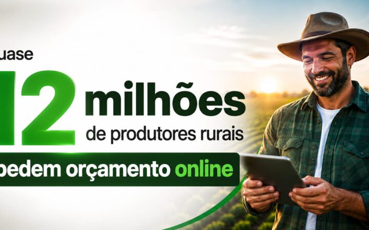 Quase 12 milhões de produtores rurais pedem orçamento online