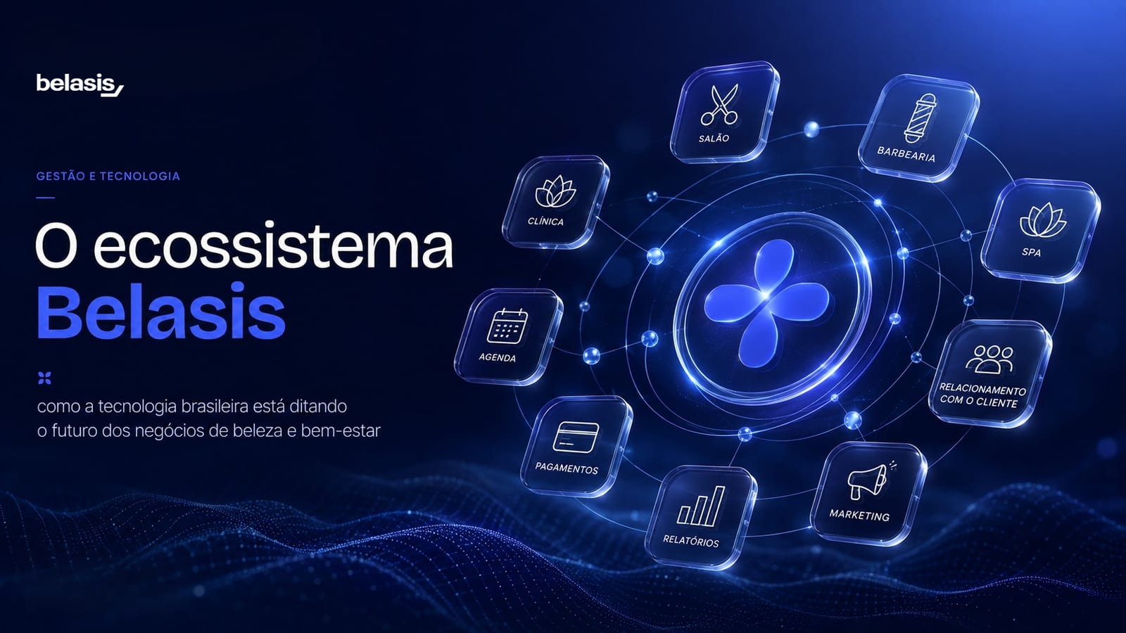 O ecossistema Belasis: como a tecnologia brasileira está ditando o futuro dos negócios de beleza e bem-estar.