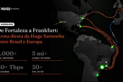 Nova rota da Huge Networks liga Brasil à Europa via Fortaleza e forma anel de redundância